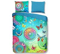 Grande Taille Housse de Couette 240x220cm Satin de Coton nr:7086 Multicolore