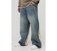 Grande taille - Jean flare large à soufflet homme - gris - 40, gris