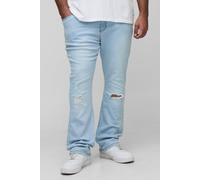 Grande taille - Jean flare très déchiré homme - light wash - 40, light wash