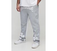 Grande taille - Jogging à imprimé Worldwide Cross homme - gris - 5XL, gris