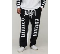 Grande taille - Jogging baggy à bords bruts - Limited Edition homme - noir - 3XL, noir