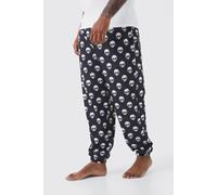 Grande taille - Jogging confort à imprimé crâne homme - noir - XXL, noir