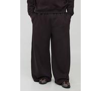 Grande taille - Jogging large basique homme - brun - 2XL, brun