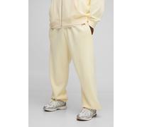 Grande taille - Jogging oversize basique homme - jaune - 2XL, jaune