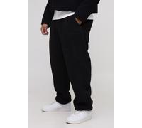Grande taille - Jogging oversize en polaire à broderie BHM homme - noir - 2XL, noir