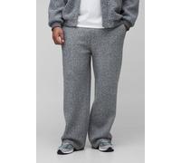 Grande taille - Pantalon large effet laine homme - gris - 3XL, gris