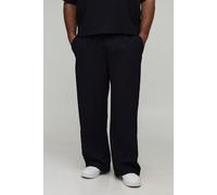 Grande taille - Pantalon large plissé homme - noir - 2XL, noir