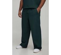 Grande taille - Pantalon large plissé homme - vert - 4XL, vert