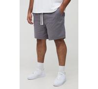 Grande taille - Short large à taille élastiquée homme - gris - 3XL, gris