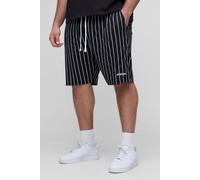 Grande taille - Short large en jersey à broderie - Ofcl homme - noir - 2XL, noir