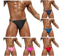 Grande Taille String Homme Sexy Serpentine Hot Mini Tanga Taille Basse Bikini Strings Ficelle Ouverte String de Bain Slip Chic T-Back sous-vêtement