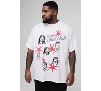 Grande taille - T-shirt à imprimé Foo Fighters homme - blanc - 2XL, blanc