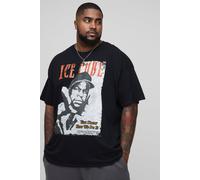 Grande taille - T-shirt à imprimé Ice Cube homme - noir - 2XL, noir