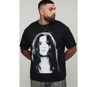 Grande taille - T-shirt à imprimé Selena Gomez homme - noir - 4XL, noir
