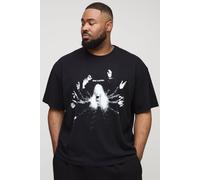 Grande taille - T-shirt oversize à imprimé Jerry Cantrell homme - noir - 3XL, noir