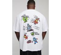 Grande taille - T-shirt oversize à imprimé Marvel Avengers homme - blanc - 2XL, blanc