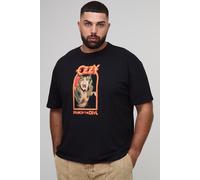 Grande taille - T-shirt oversize à imprimé Ozzy Ozbourne homme - noir - 4XL, noir