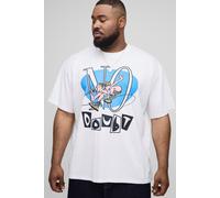 Grande taille - T-shirt oversize à imprimé Pas de doute homme - blanc - 2XL, blanc