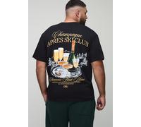 Grande taille - T-shirt oversize à slogan - MAN homme - noir - 5XL, noir