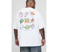 Grande taille - T-shirt oversize imprimé à imprimé Disney homme - blanc - 3XL, blanc