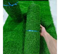 Grande taille Texture d'herbe artificielle réaliste, restaure la sensation de pelouse naturelle, crée instantanément une atmosphère pastorale relaxante lorsqu'elle est posée dans le jardin, profitez d