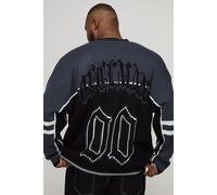 Grande taille - Top de hockey universitaire homme - gris - 4XL, gris