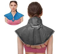 Grande Taille XL Poche de Glace Réutilisable pour Le Cou et les épaules, avec Doublure en Peluche Douce, Compresse Chaude et Froide pour Soulager la Douleur, le Gonflement, la Chirurgie