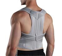 Grande Taille XS-5XL Ceinture De Maintien Dorsale Complète Correcteur De Posture Hommes Et Femmes Corset Lombaire Appareil De Maintien De La Posture Réglable(Gray,XX-Large)