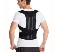 Grande Taille XS-5XL Correcteur De Posture Réglable Pour Scoliose Corset Lombaire Hommes Et Femmes Redresseur De Dos Soutien Épaules, Cou Et Clavicules Corset Lombaire(Black,4XL)