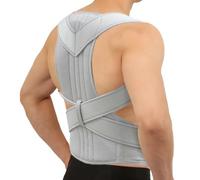 Grande Taille XS À 5XL Correcteur De Posture Ajustable Pour Scoliose Corset Lombaire Femmes Hommes Ceinture De Maintien Dorsale Complète Correction Du Dos Bossu(Gray,4XL)
