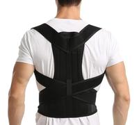 Grande Taille XS À 5XL Correcteur De Posture Corset Dorsal Complet Femmes Hommes Redresseur D'épaule Réglable Soulage Les Douleurs Du Haut Et Du Bas Du Dos Améliore La Scoliose(L)