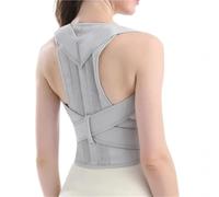 Grande Taille XS À 5XL Correcteur De Posture Dorsale Soutien Lombaire Hommes Et Femmes Ceinture Lombaire Ceinture De Maintien Dorsale Ajustable Soutien Pour Les Épaules, La Nuque(Gray,M)