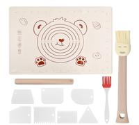 Grande Tapis Patisserie, Tapis de Cuisson Silicone, 70×50 cm Feuille de Cuisson Reutilisable, Anti-Adhérent avec Mesures Corne Patisserie pour Pâte Macaron Biscuit avec Corne Patisserie