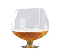 Grande tasse à bière - Matériau en verre transparent sans plomb, structure lestée solide, garde les boissons froides plus longtemps, éclat élégant pour les fêtes | Tasse vintage pour boire au