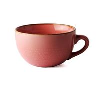 Grande Tasse à Café en Céramique 700 ml - Bol à Café Avec Anse - Tasse à Thé - Salade - Cadeau d'Anniversaire, de Noël pour Votre Meilleure Amie (Rose)
