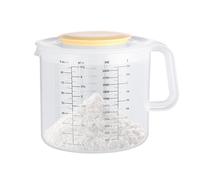 Grande tasse à mesurer, bol à mélanger, couvercle de tasse à mesurer, tasse de marquage d'échelle, tasse à poignée ergonomique, tasse anti-éclaboussures, bol à mélanger les œufs, tasse à mélanger à