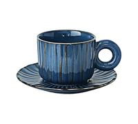 Grande Tasse Ensemble De Tasses À Café Et Soucoupes En Porcelaine Avec Anse Ronde De 260 Ml, Tasse À Thé De L'Après-Midi À Latte Et Fleurs