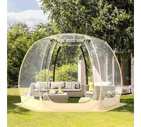 Grande tente à bulles résistante aux intempéries pour 6 à 10 personnes, dôme igloo transparent pour protection contre le froid (180 x 165 cm)