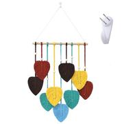 Grande Tenture Murale En Macramé, Deco Murale Boheme Macramé Tenture, Macrame Mural Boheme, Tenture Murale Tissee En Feuilles Glands, Pour Salon, Chambre à Coucher, Décoration De Mariage (Coloré)
