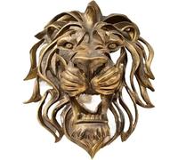 Grande Tête De Lion Murale Sculpture D’Art en Résine D’Or Tête De Lion Art Wall Décor De Luxe Art Tête De Lion Tenture Murale, L