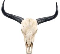 Grande TêTe de Taureau En RéSine DéCoration Murale à Suspendre Sculpture 3d pour Maison Rustique et CréAtive IdéAl pour Halloween(I-68 * 64cm/26 * 25in)