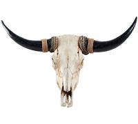 Grande TêTe de Taureau En RéSine DéCoration Murale à Suspendre Sculpture 3d pour Maison Rustique et CréAtive IdéAl pour Halloween(F-79 * 62cm/31 * 24in)