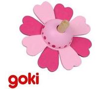 Grande Toupie En Bois Rose Jouet Pour Enfant 4 Ans + Rose G