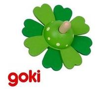 Grande Toupie En Bois Verte Jouet Pour Enfant 4 Ans + G