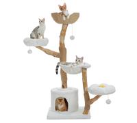 Grande tour d'arbre à chat avec grattoir en Sisal, panier en osier, parterre de fleurs, meubles d'intérieur modernes pour chat, accessoires pour chat AMT0355BN