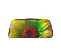 Grande trousse à crayons 3D colorée en forme de tournesol pour le bureau, petite pochette à fermeture éclair pour crayons, doré, Taille unique, Trousse de maquillage