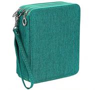 Grande trousse à crayons avec 3 compartiments et porte-stylos - 78 compartiments pour crayons de couleur Grande capacité - [Crayons non inclus] Cette grande trousse possède 3 compartiments et peut con