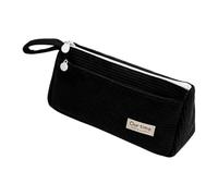 Grande trousse à crayons avec fermeture éclair, Noir , Siehe Beschreibung, Voir description