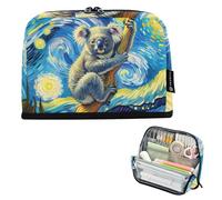 Grande trousse à crayons avec fermeture éclair - Sacs de rangement pour adolescentes et filles - Pochette à stylos - Fournitures de bureau pour enfants - Fournitures de rentrée scolaire - Ours koala