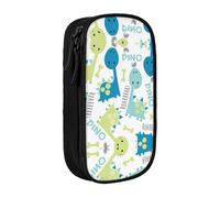 Grande trousse à crayons avec imprimé dinosaure pour enfants, garçons, école, bureau